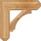 Ekena Millwork Imperial Craftsman Rough Sawn Bracket w/ Offset Brace, Western Red Cedar, 8"W x 26"D x 26"H BKT0806X26X26IMP04RWR - alternate 4